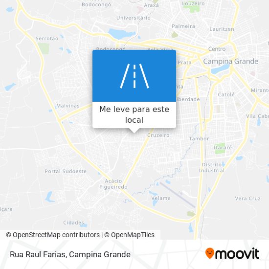 Rua Raul Farias mapa