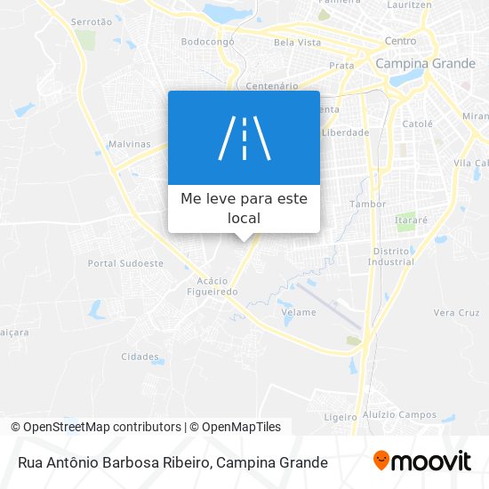 Rua Antônio Barbosa Ribeiro mapa