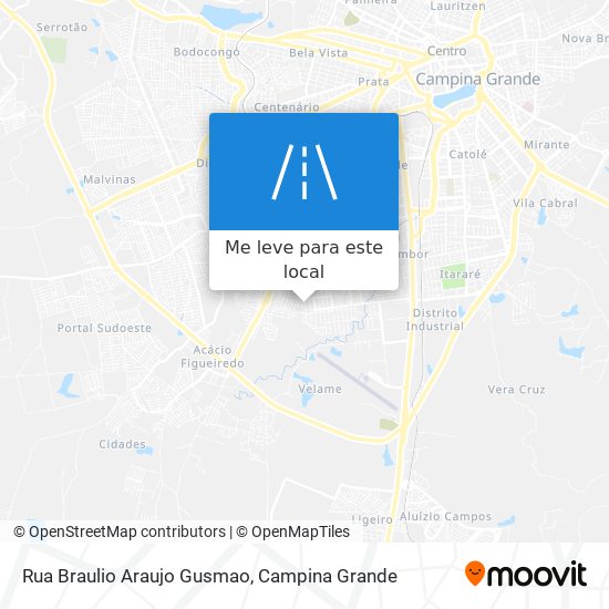 Rua Braulio Araujo Gusmao mapa