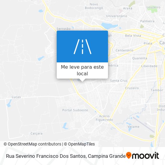 Rua Severino Francisco Dos Santos mapa