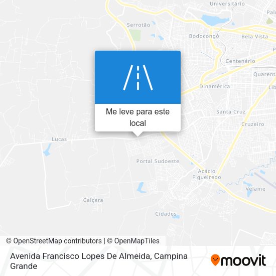 Avenida Francisco Lopes De Almeida mapa
