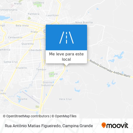 Rua Antônio Matias Figueiredo mapa