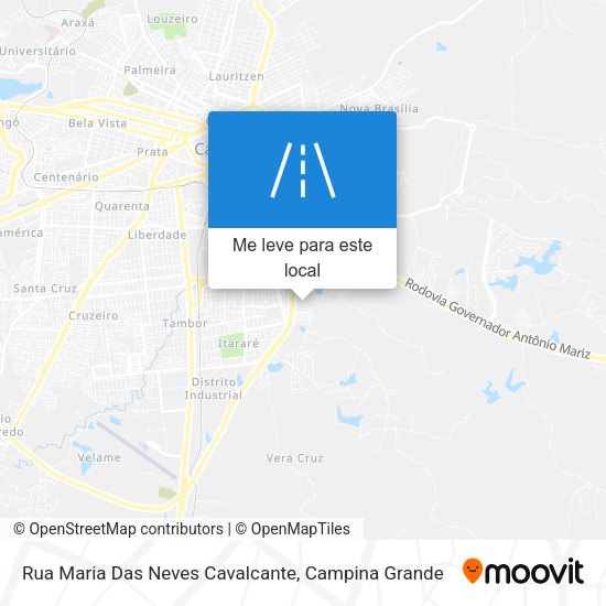 Rua Maria Das Neves Cavalcante mapa