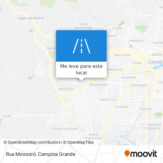 Rua Mossoró mapa