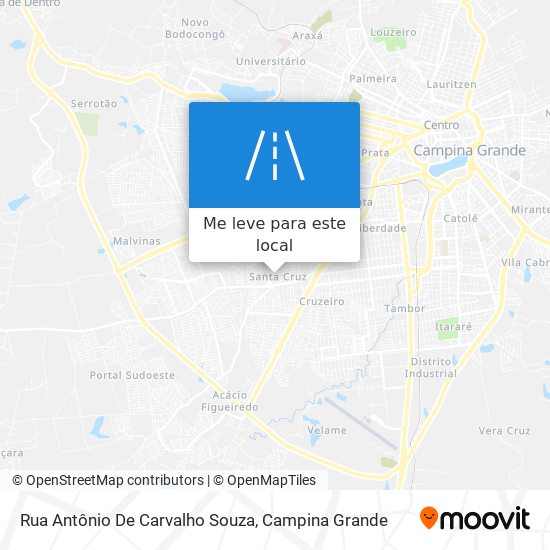 Rua Antônio De Carvalho Souza mapa