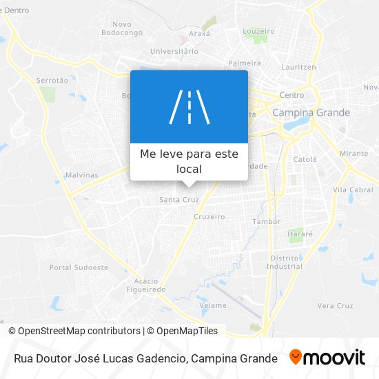 Rua Doutor José Lucas Gadencio mapa