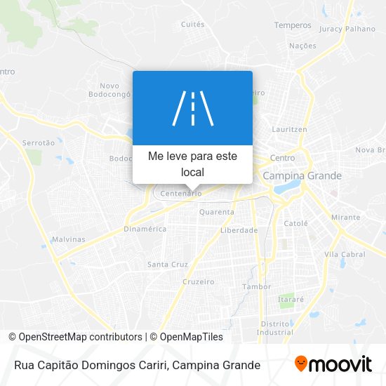 Rua Capitão Domingos Cariri mapa