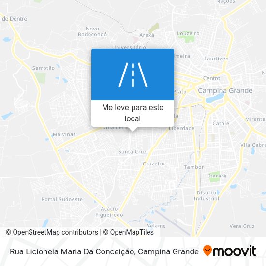 Rua Licioneia Maria Da Conceição mapa