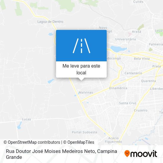 Rua Doutor José Moises Medeiros Neto mapa