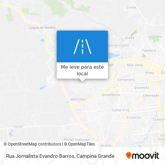 Rua Jornalista Evandro Barros mapa