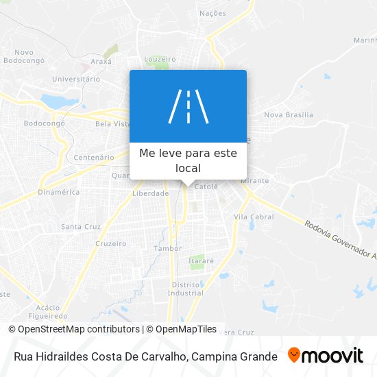 Rua Hidraildes Costa De Carvalho mapa