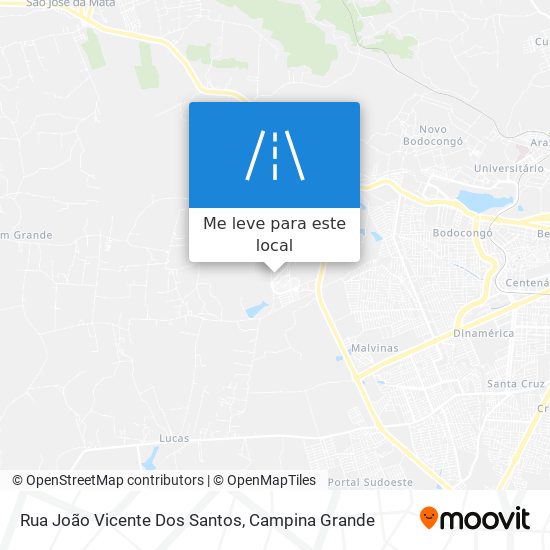 Rua João Vicente Dos Santos mapa