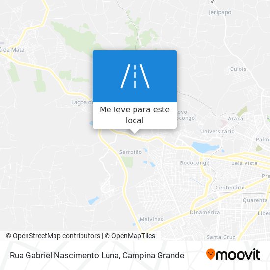 Rua Gabriel Nascimento Luna mapa