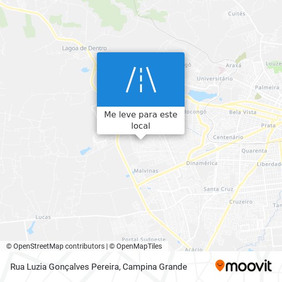 Rua Luzia Gonçalves Pereira mapa