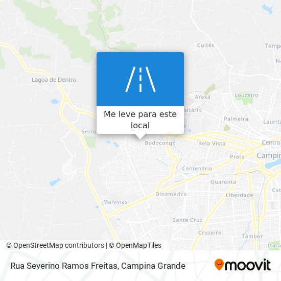 Rua Severino Ramos Freitas mapa