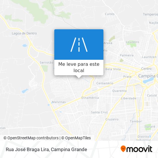 Rua José Braga Lira mapa