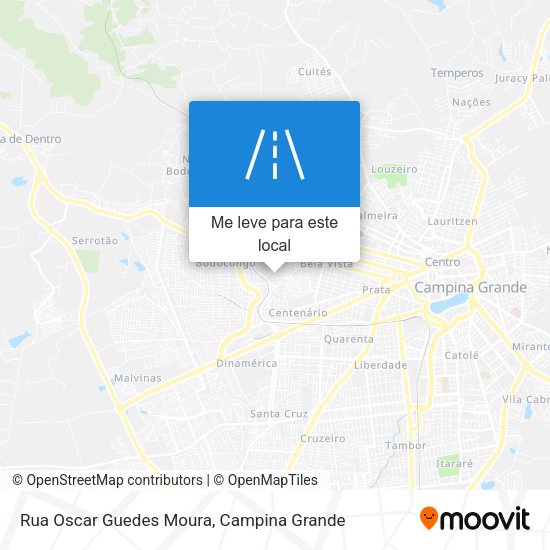 Rua Oscar Guedes Moura mapa