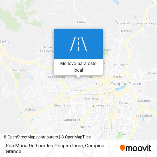 Rua Maria De Lourdes Crispim Lima mapa