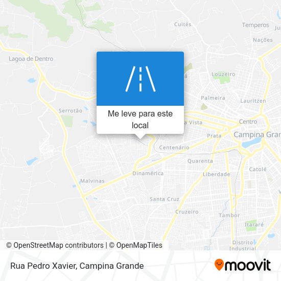 Rua Pedro Xavier mapa