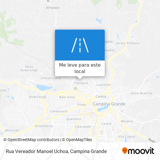 Rua Vereador Manoel Uchoa mapa