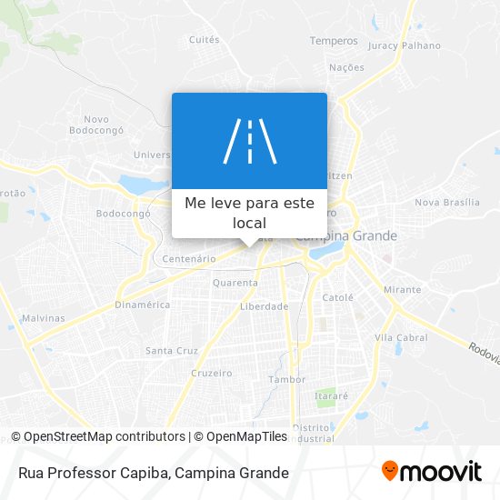 Rua Professor Capiba mapa