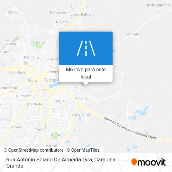 Rua Antônio Solano De Almeida Lyra mapa
