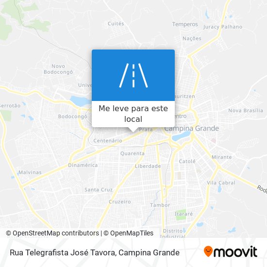 Rua Telegrafista José Tavora mapa