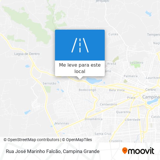 Rua José Marinho Falcão mapa