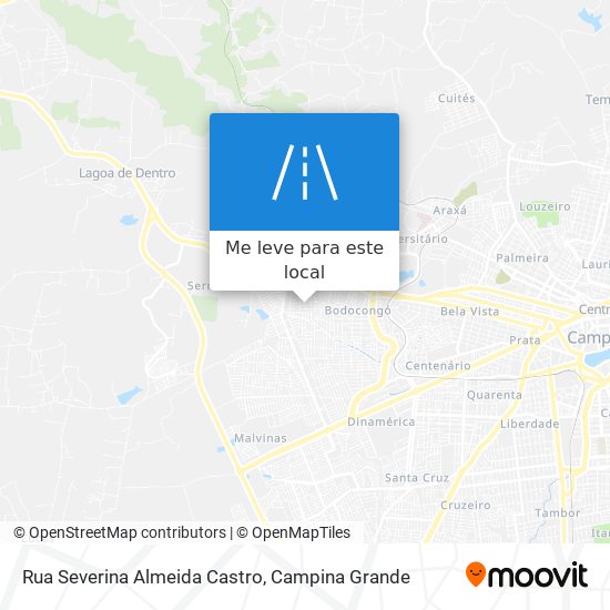 Rua Severina Almeida Castro mapa