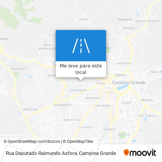 Rua Deputado Raimundo Asfora mapa