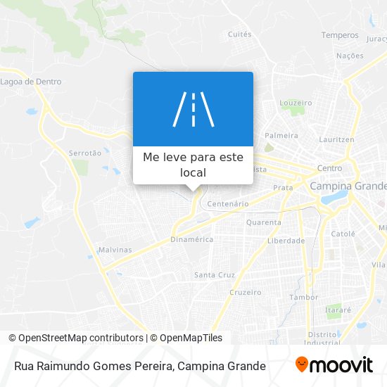 Rua Raimundo Gomes Pereira mapa