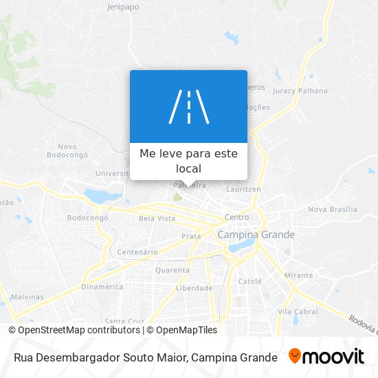 Rua Desembargador Souto Maior mapa