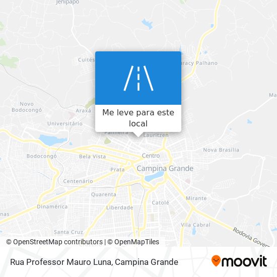 Rua Professor Mauro Luna mapa