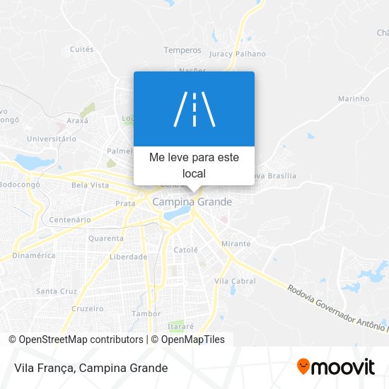 Vila França mapa
