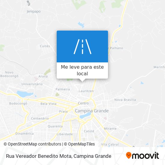 Rua Vereador Benedito Mota mapa