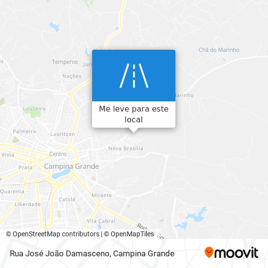 Rua José João Damasceno mapa