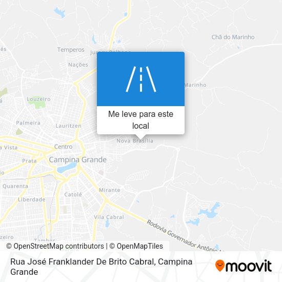 Rua José Franklander De Brito Cabral mapa