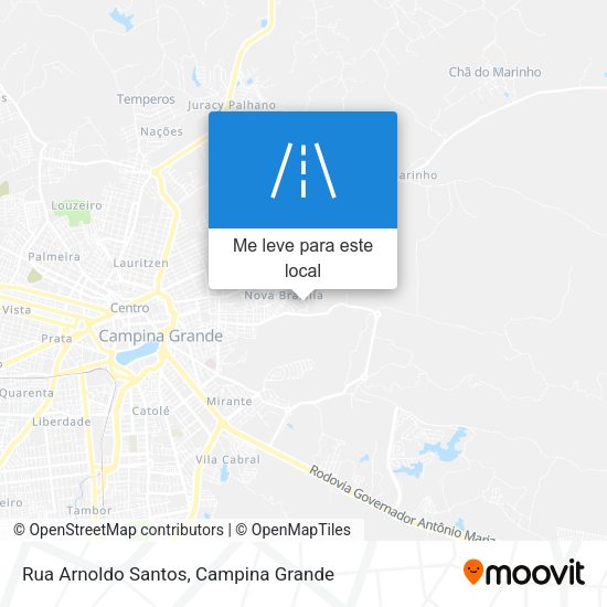 Rua Arnoldo Santos mapa