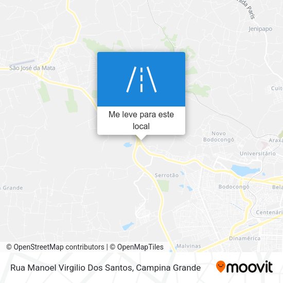 Rua Manoel Virgilio Dos Santos mapa