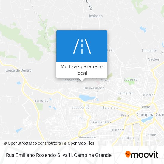 Rua Emiliano Rosendo Silva II mapa