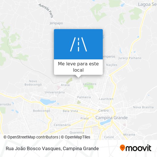 Rua João Bosco Vasques mapa