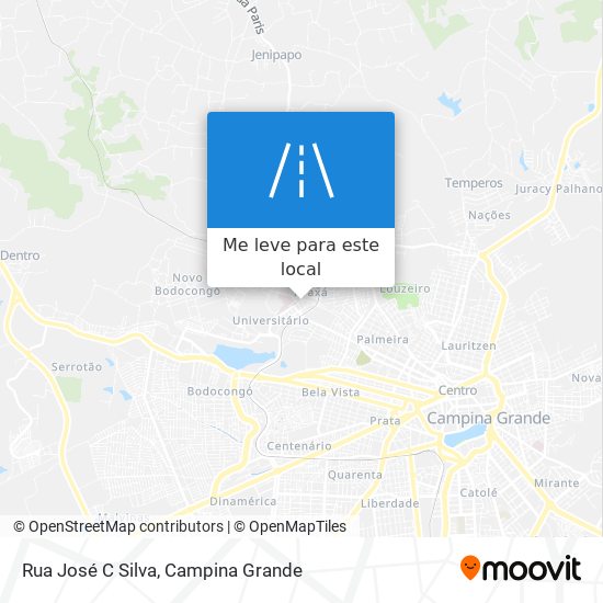 Rua José C Silva mapa