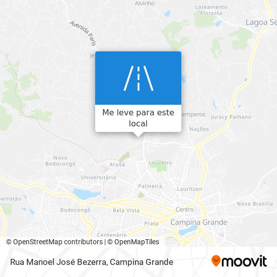 Rua Manoel José Bezerra mapa