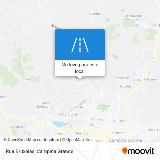 Rua Bruxelas mapa
