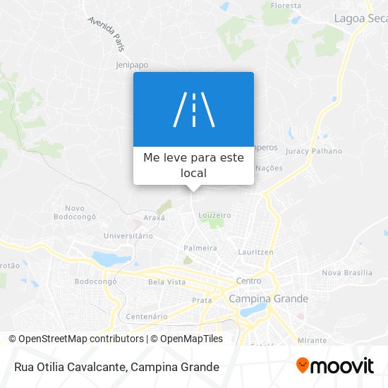 Rua Otilia Cavalcante mapa