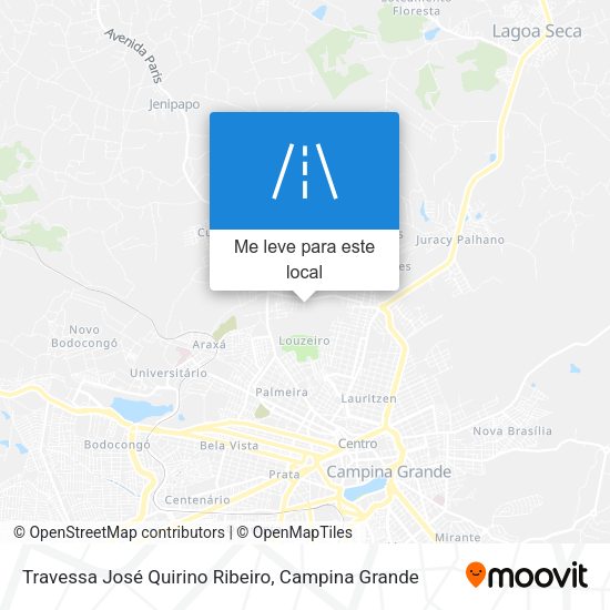 Travessa José Quirino Ribeiro mapa