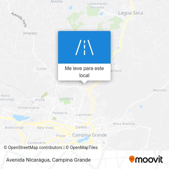 Avenida Nicarágua mapa
