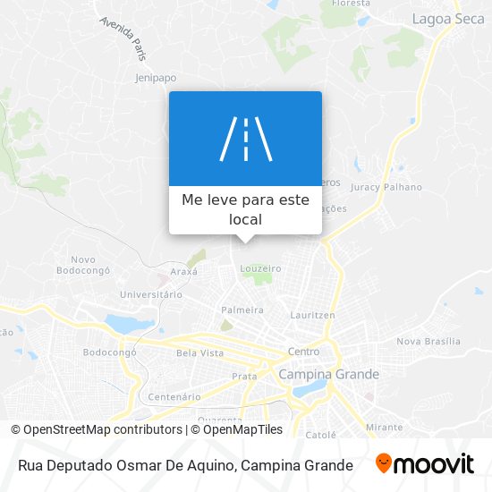 Rua Deputado Osmar De Aquino mapa