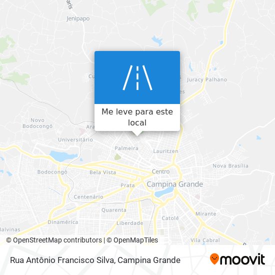 Rua Antônio Francisco Silva mapa