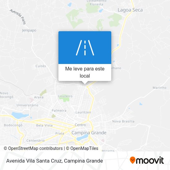 Avenida Vila Santa Cruz mapa
